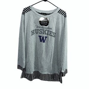 NWT Washington Huskies Heather gray oversized tunic Size M/L
